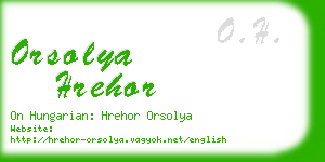 orsolya hrehor business card